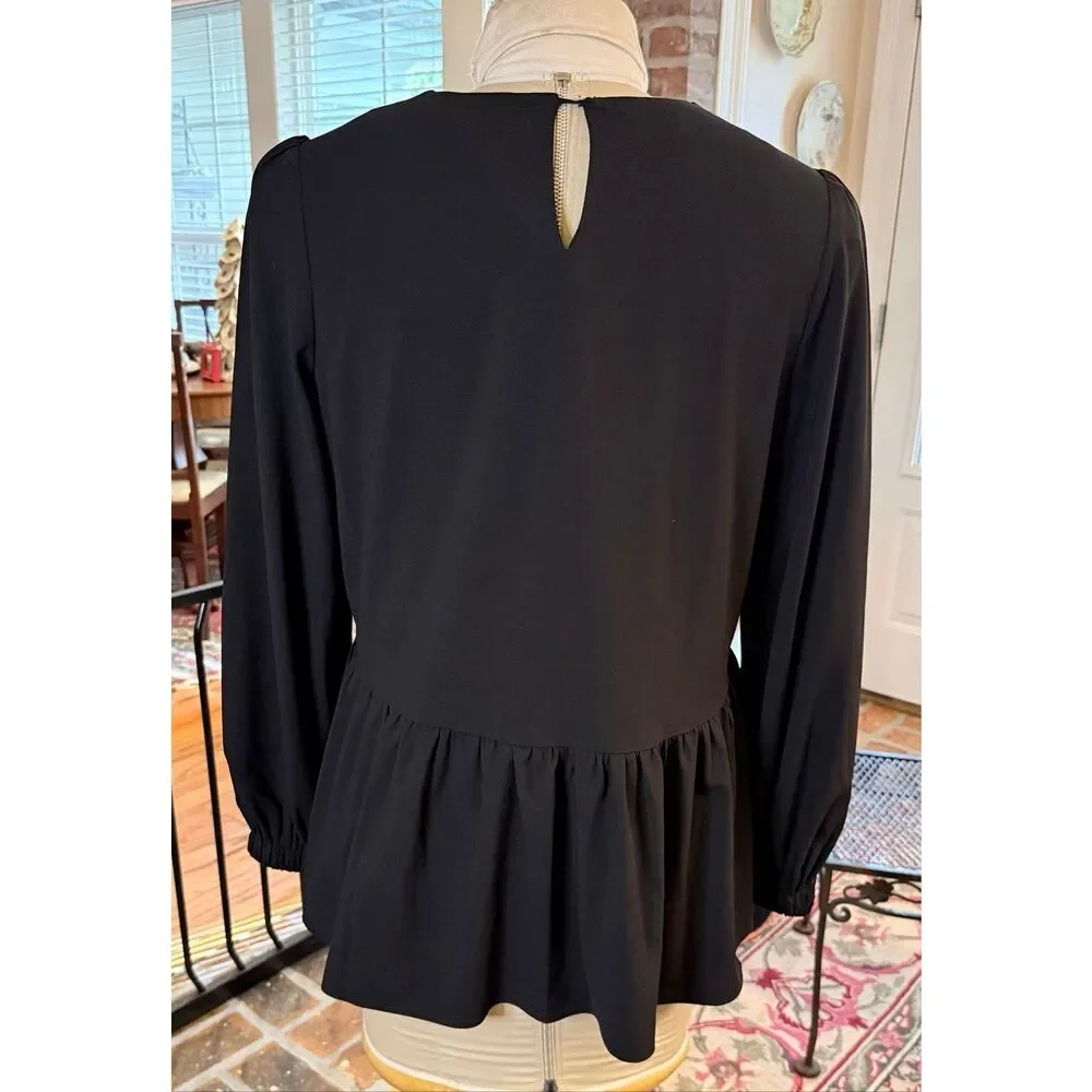 Pomander Place Tuckernuck Carlotta Blouse Black Medium